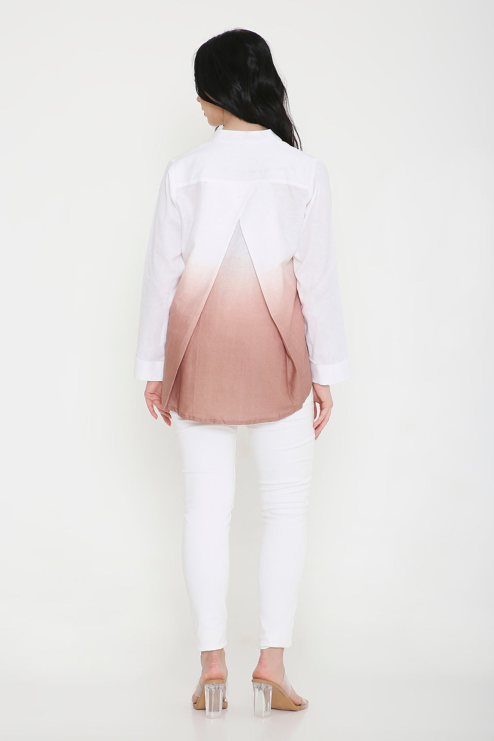 Coffee Love Embroidered Ombre Shirt